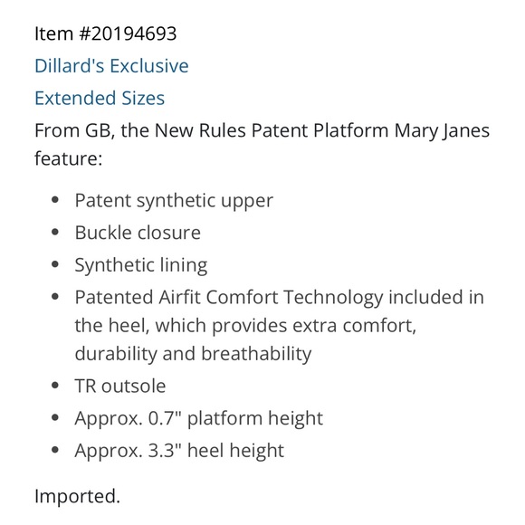 New Rules Patent Platform Mary Janes - Picture 12 of 14